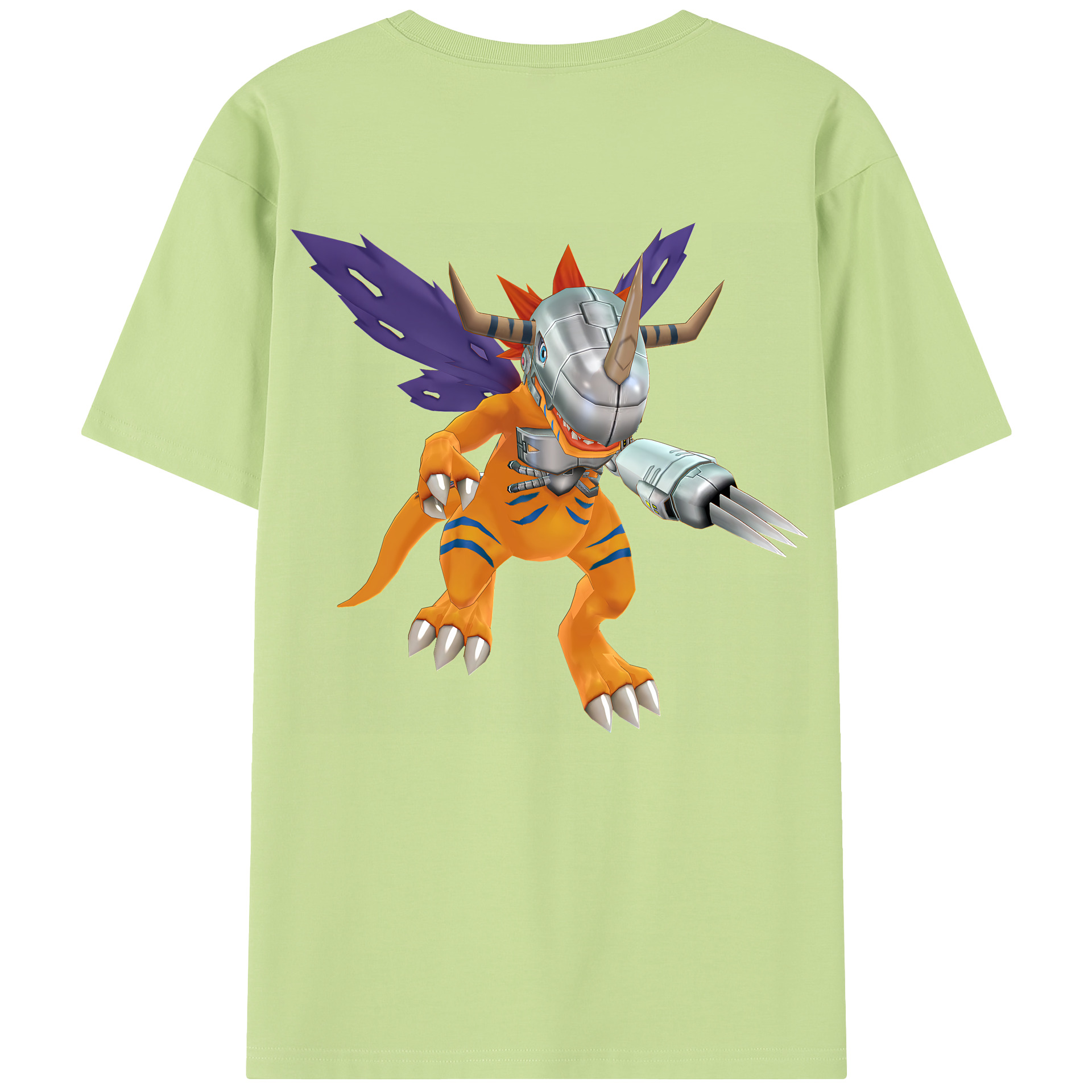 （画像用） Digimon デジタルモンスター/デジモン 綿100％半袖Tシャツ（背面プリント）